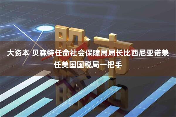 大资本 贝森特任命社会保障局局长比西尼亚诺兼任美国国税局一把手
