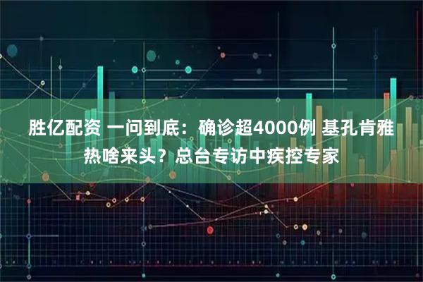 胜亿配资 一问到底：确诊超4000例 基孔肯雅热啥来头？总台专访中疾控专家