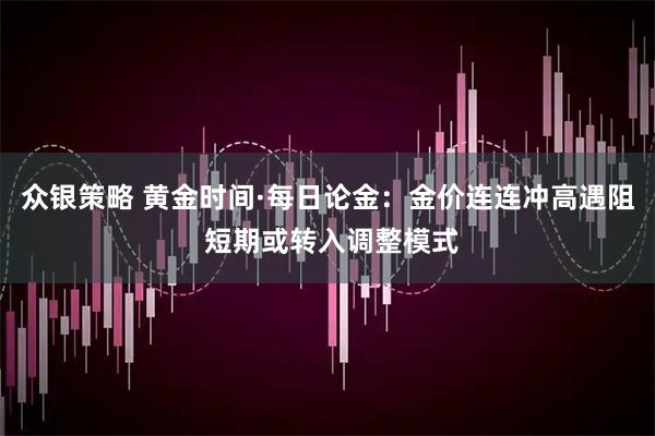 众银策略 黄金时间·每日论金：金价连连冲高遇阻 短期或转入调整模式